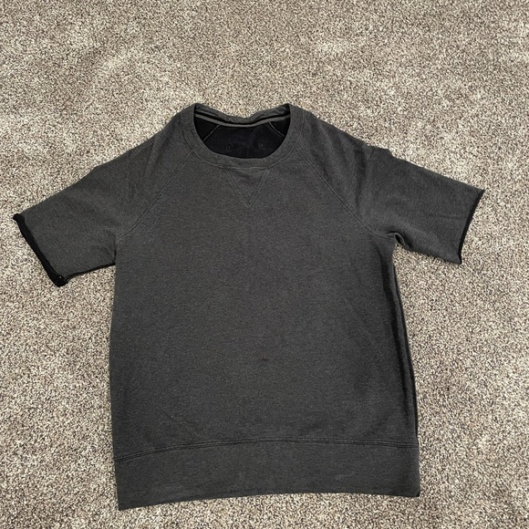 Lululemon Half Cut Pullover Heathered Black size 4 - Picture 2 of 6